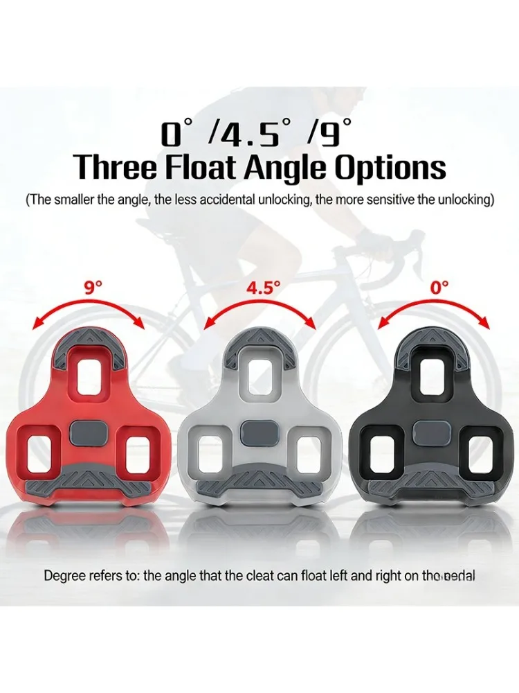 AliExpress NONE KEO Road Bicycle Pedal Cleats Self-Locking 0/4.5/9 Degree for LOOK KEO Clip Cycling Shoes Compatible with Road Bicycle Pedals