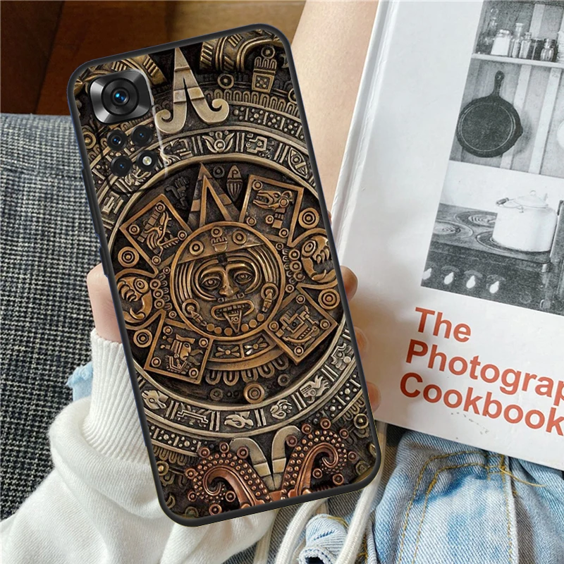 Mayan Calendar Case For Xiaomi Redmi Note 11 8 9 10 12 Pro 12S 11S 10S 9S Redmi 12 9C 10C 12C 13C Cover