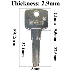 5-100 Pcs Hi-Rel CI-26 AB74 Silca AB48 1749 AU57L ABU74 Dimpled Keys Door Key Blanks Embryo Copper for Security House Home