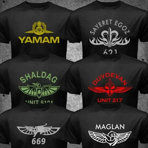 IDF Special Forces Units 669 Yamam Shaldag Egoz Maglan Lotar T-Shirt 100% Cotton O-Neck Summer Short Sleeve Casual Mens T-shirt