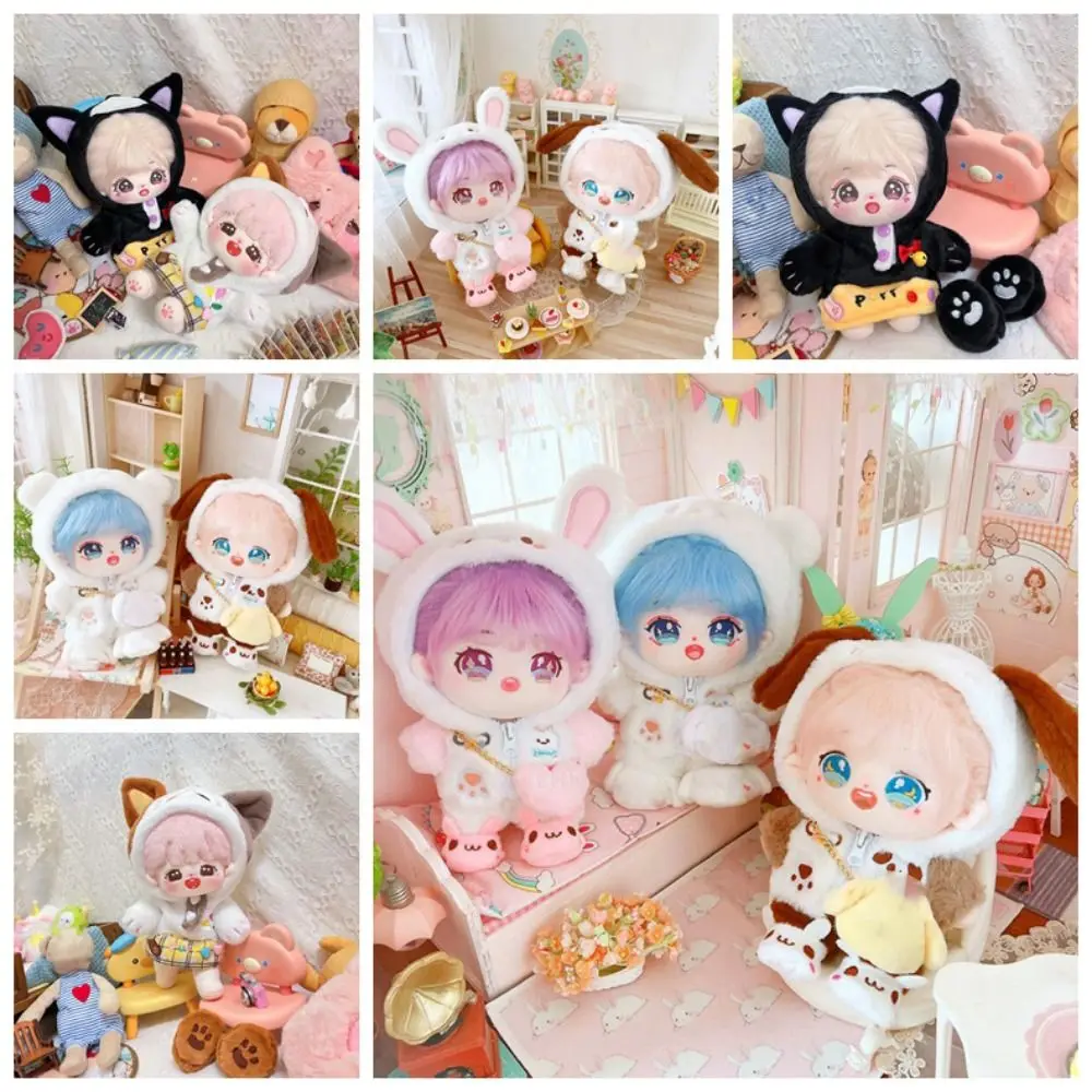 Dress Up 20cm Doll Coat Clothes Fur Cat Idol Doll Outfit Clothes Doll Clothing Lovely Animal 20cm Doll Clothes Doll Accessories