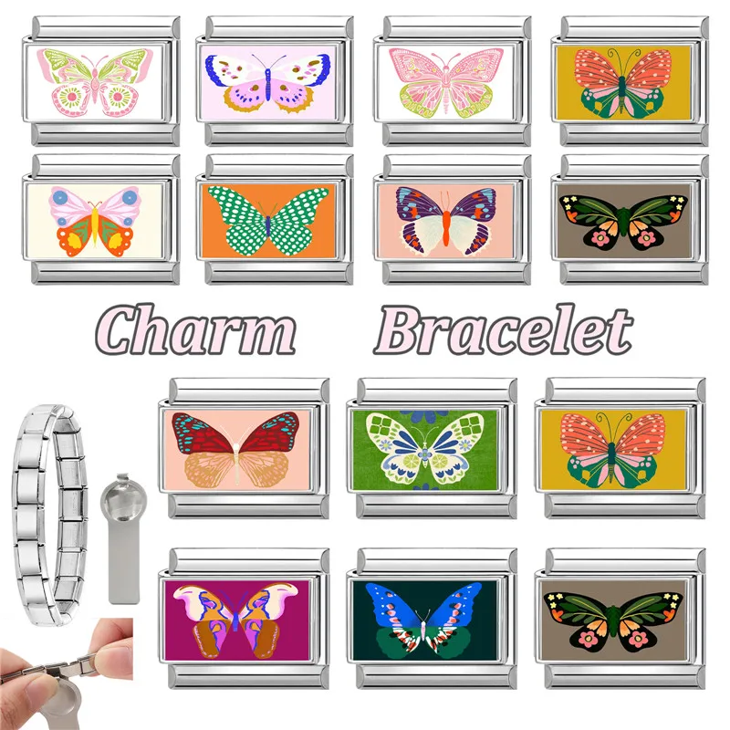 جديد جميل الحيوانات الأليفة القطط والكلاب وصلات سحرية إيطالية تناسب 9 مللي متر سوار الفولاذ المقاوم للصدأ النساء الرجال DIY بها بنفسك صنع المجوهرات