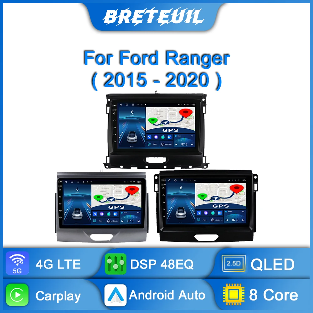 Car Radio For Ford Ranger Everest 2015 - 2020 Android Multimedia Video Player GPS Navigation Carplay Touch Screen Auto Stereo