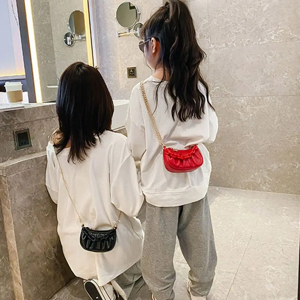 Cloud Shoulder Chain Bags Children\'s Mini Clutch Bag PU Girls Handbag Kids Small Coin Wallet with Handle Purse Accessories