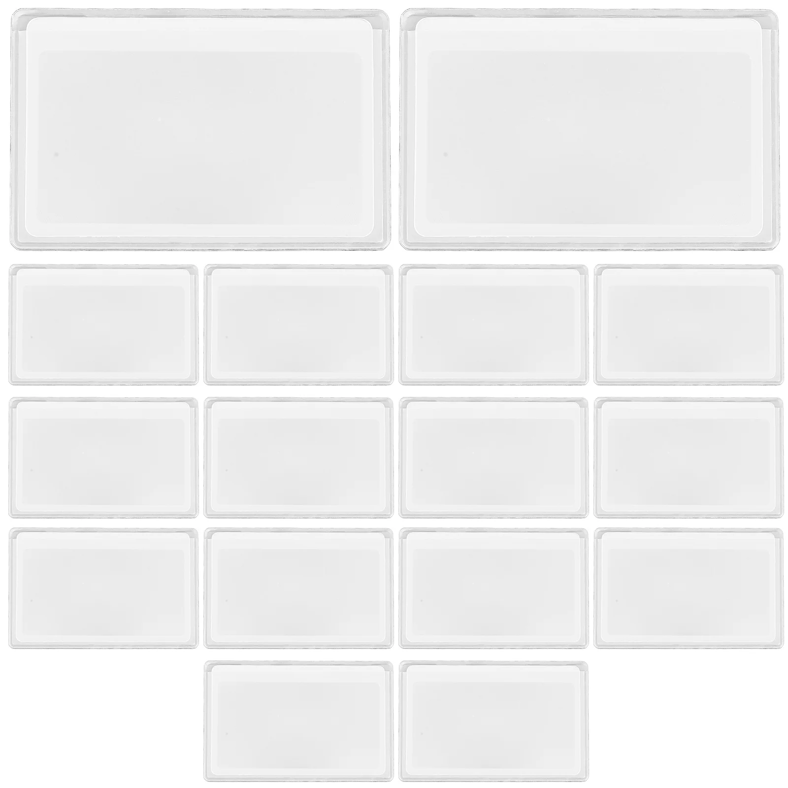 

20Pcs Transparent Magnifying Sheet Book Page Magnifier Clear Visibility Sturdy Construction Reading Device Cards Sized Magnifier