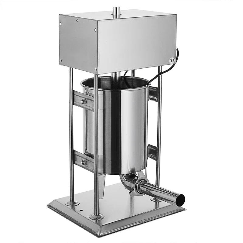 Máquina para hacer jamón de acero inoxidable de 12L, máquina eléctrica de llenado de salchichas y salchichas, equipo de procesamiento de fábrica de jamón