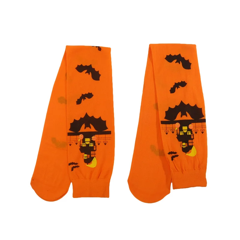 Halloween Blut druck Strümpfe Spinnennetz über Knie Boden Socken Krankens ch wester Strümpfe blutige Zombie Blut Cosplay Socken gedruckt