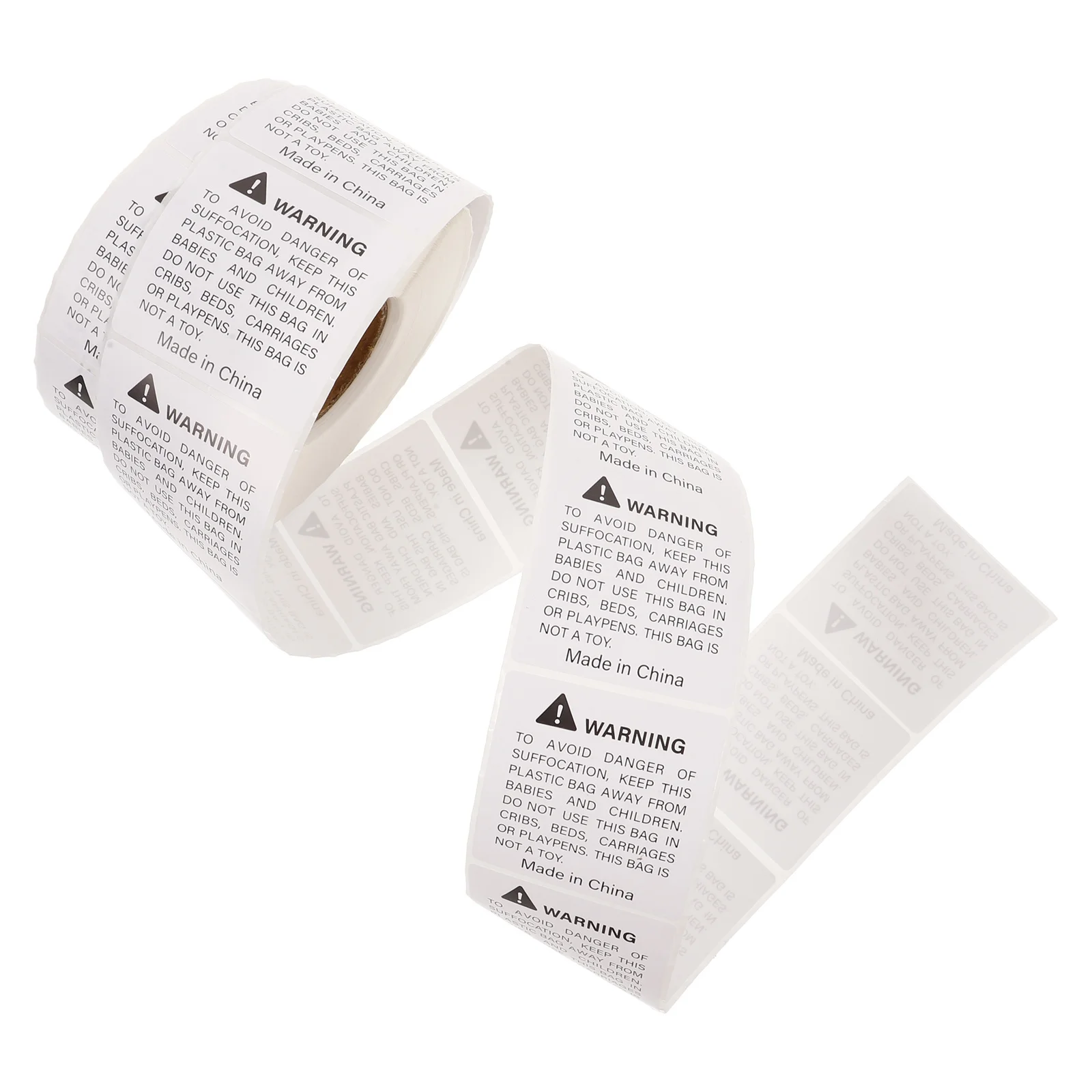 ملصق تحذيري من ورق الملصق النحاسي المتين، ملصق خطر الاختناق، تنبيه السلامة بدون بقايا، سهل الإزالة، تطبيقات متعددة
