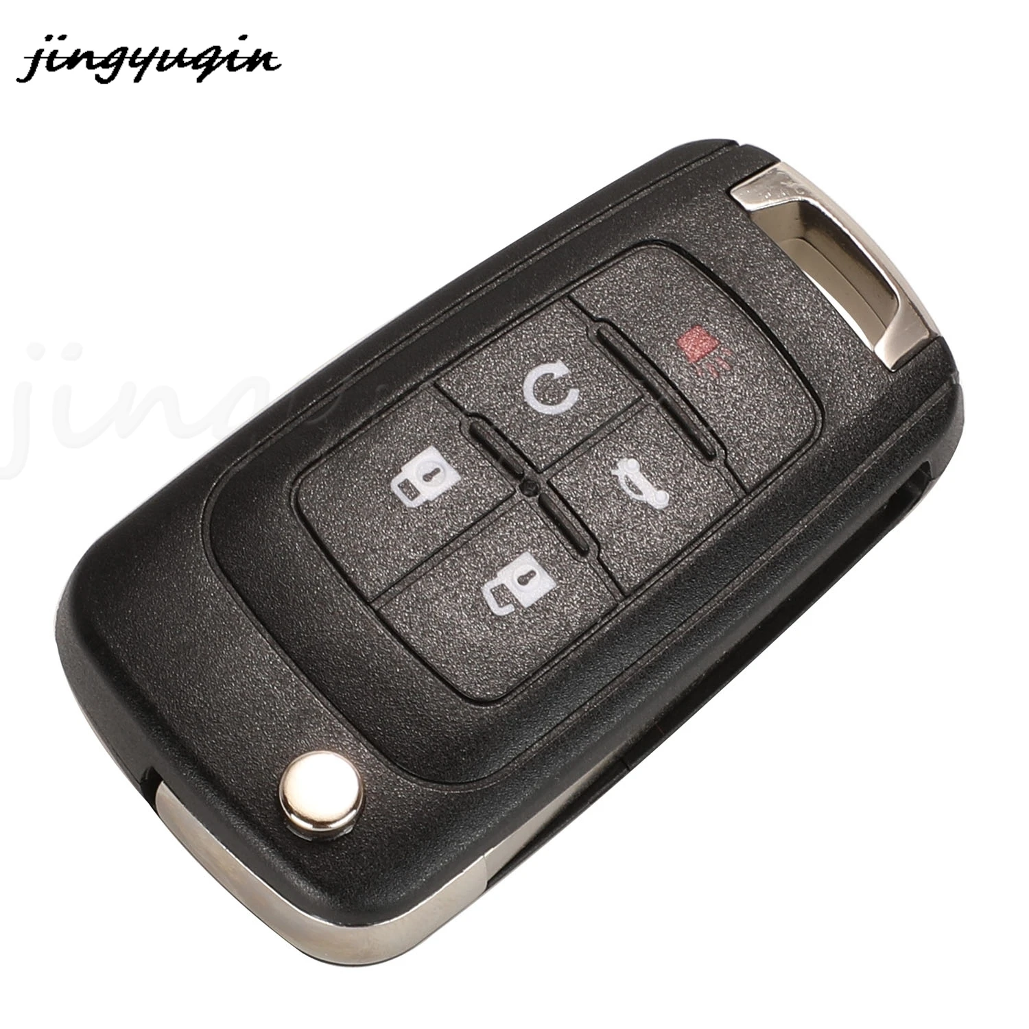 Jingyuqin 2/3/4/5 Bottoni Chiave A Distanza Auto FAI DA TE Per OPEL/VAUXHALL Astra J Corsa E Insignia Zafira C 2009-2016 315/433 MHz PCF7937E