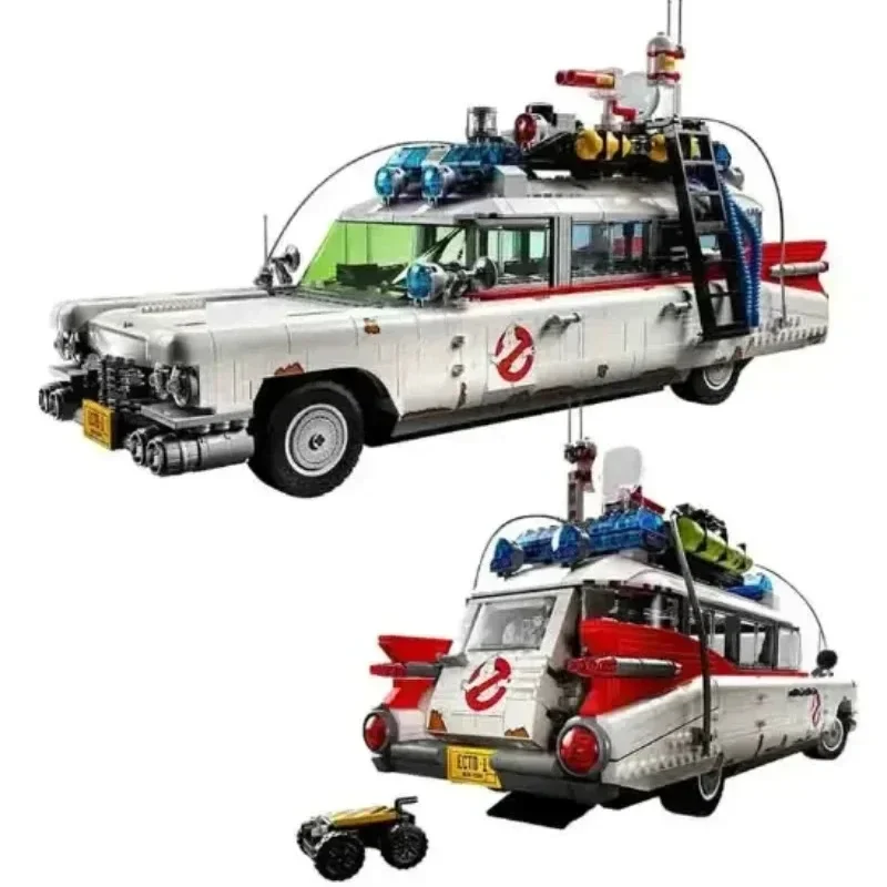 2352PCS Assembling MOC ECTO-1 Creative Vehicle Building Blocks Model Compatible 10274 Kids Adults Toys Halloween Christmas Gifts