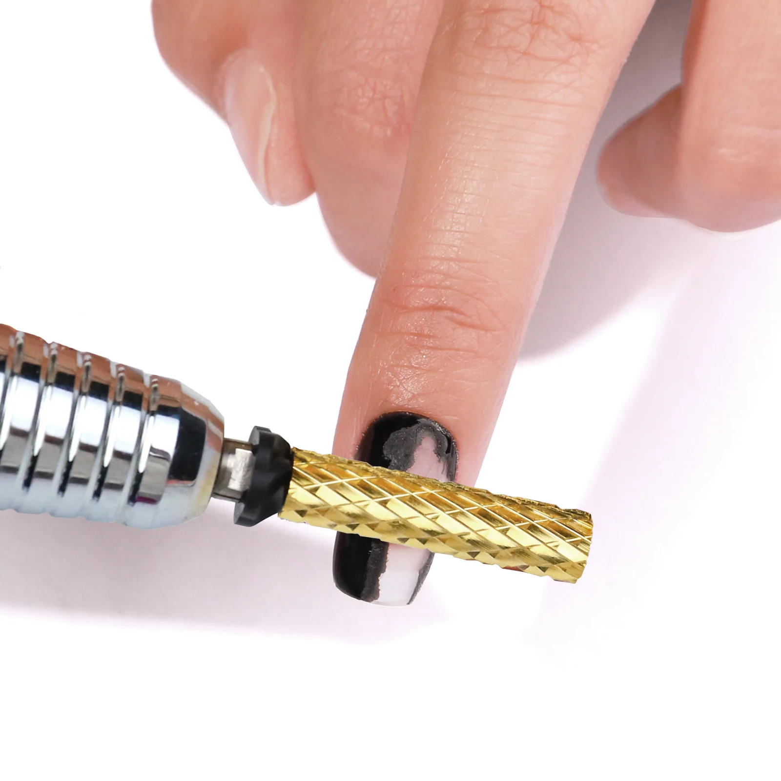 Professional Nail Drill Bits Long Cylinder, High-Speed Tungsten Carbide Grinding Head for Nail Art & Quick Gel Polish Removal