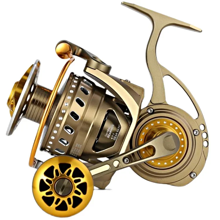 

JETSHARK High Strength All Metal Fishing Reel 8000/10000Series Big Spinning Fishing Reel Max Braking force 30KG Sea fish wheel