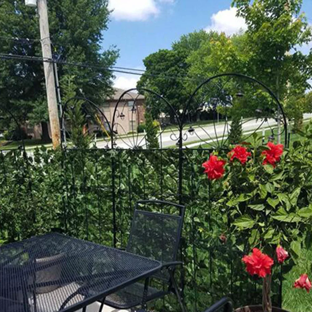 

118''x20" Artificial Privacy Fence Ivy Leaf Plants Artificial Faux Privacy Fence Long Screen Expandable