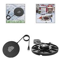 Bird Bath Heater Thermostatically Controlled 70W Bird Bath Deicer Birdbath Deicer for Outdoor Patio Backyard Garden Winter