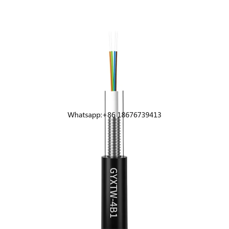 High Quality  2 4 6 8 Core  Fiber-Optic Cable GYXTW  Outdoor Fiber Optic Cable PVC LSZH Material  for FTTH Applications