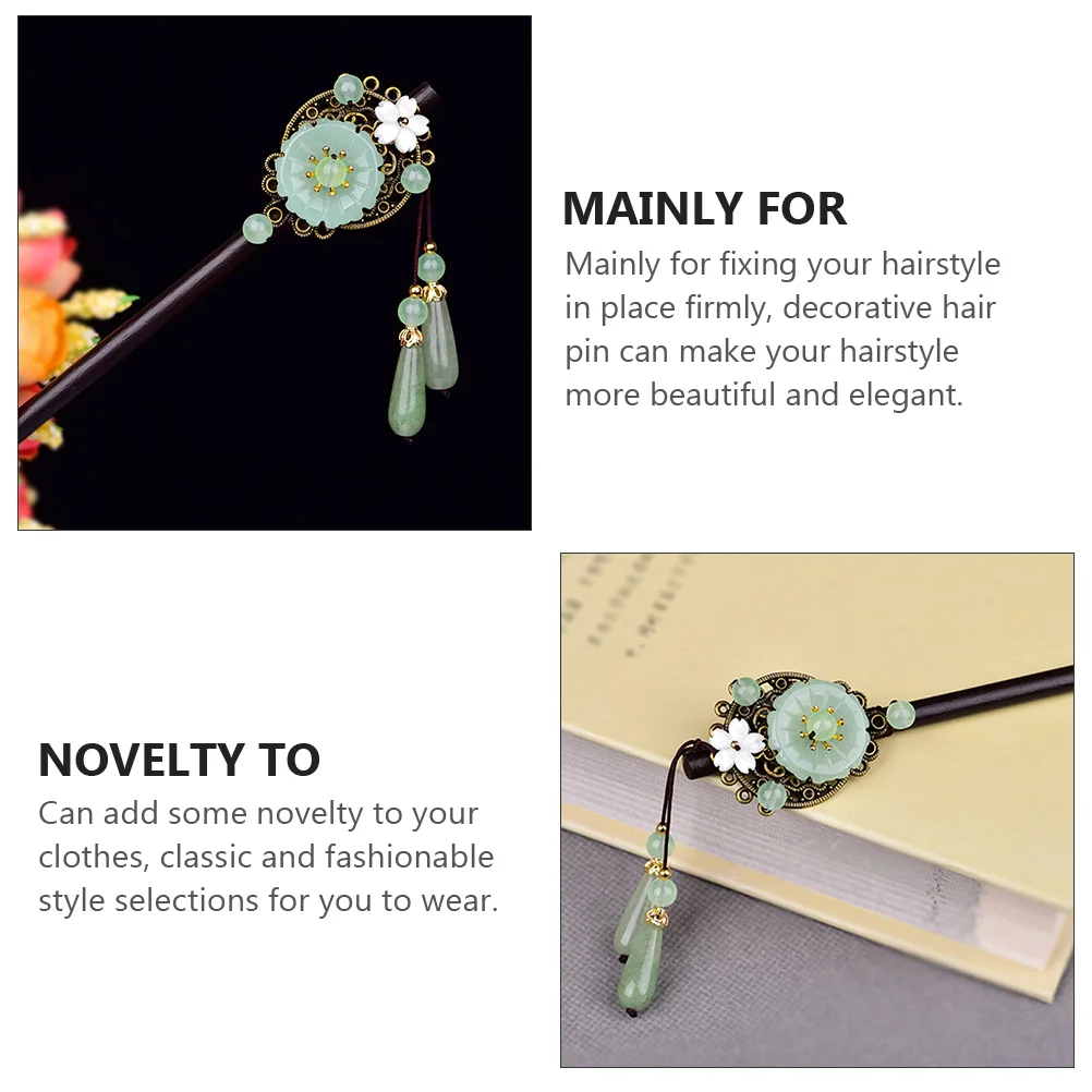 

Hanfu Hairpin Vintage Headdress Ancient Chopstick H made Headpiece Delicate Accessory Traditional Festival Hairstyle Decorative