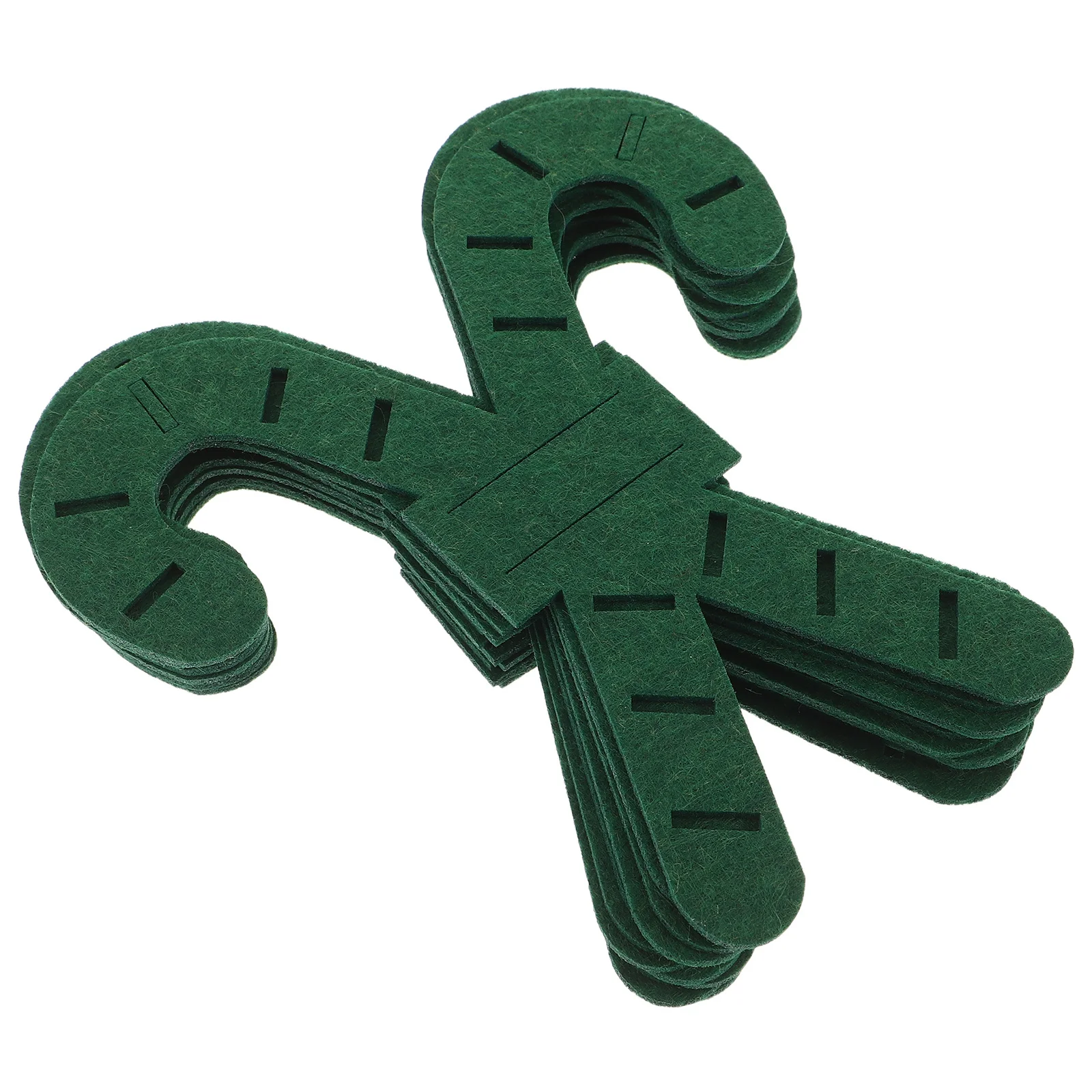 

12Pcs Holiday Flatware Holders: Cute Candy Cane Design Utensil Pockets for Christmas Dinner Decor - Reusable Fabric Cutlery