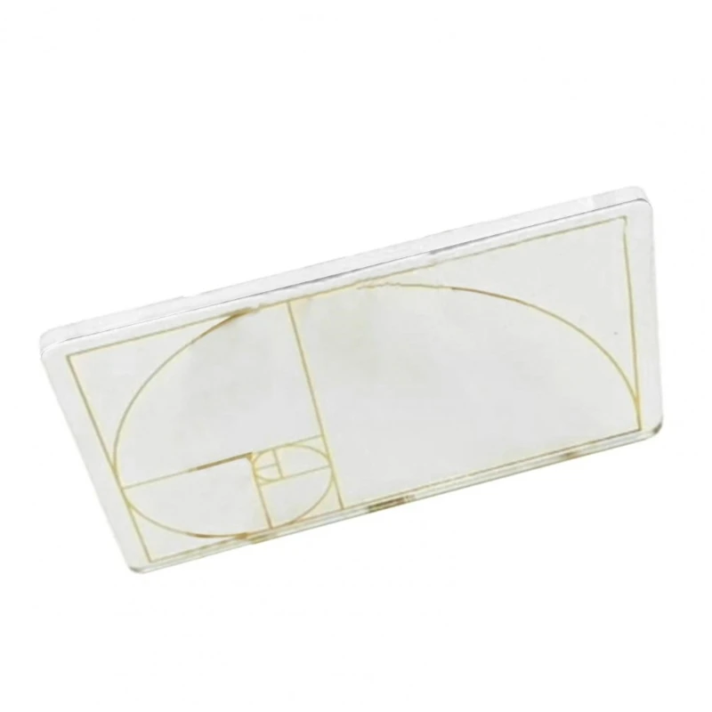 

Clear Golden Section Finder 2.75 1.7'' Acrylic Ruler Golder Ratio Correction Tools for Artist Designer Architects L41E