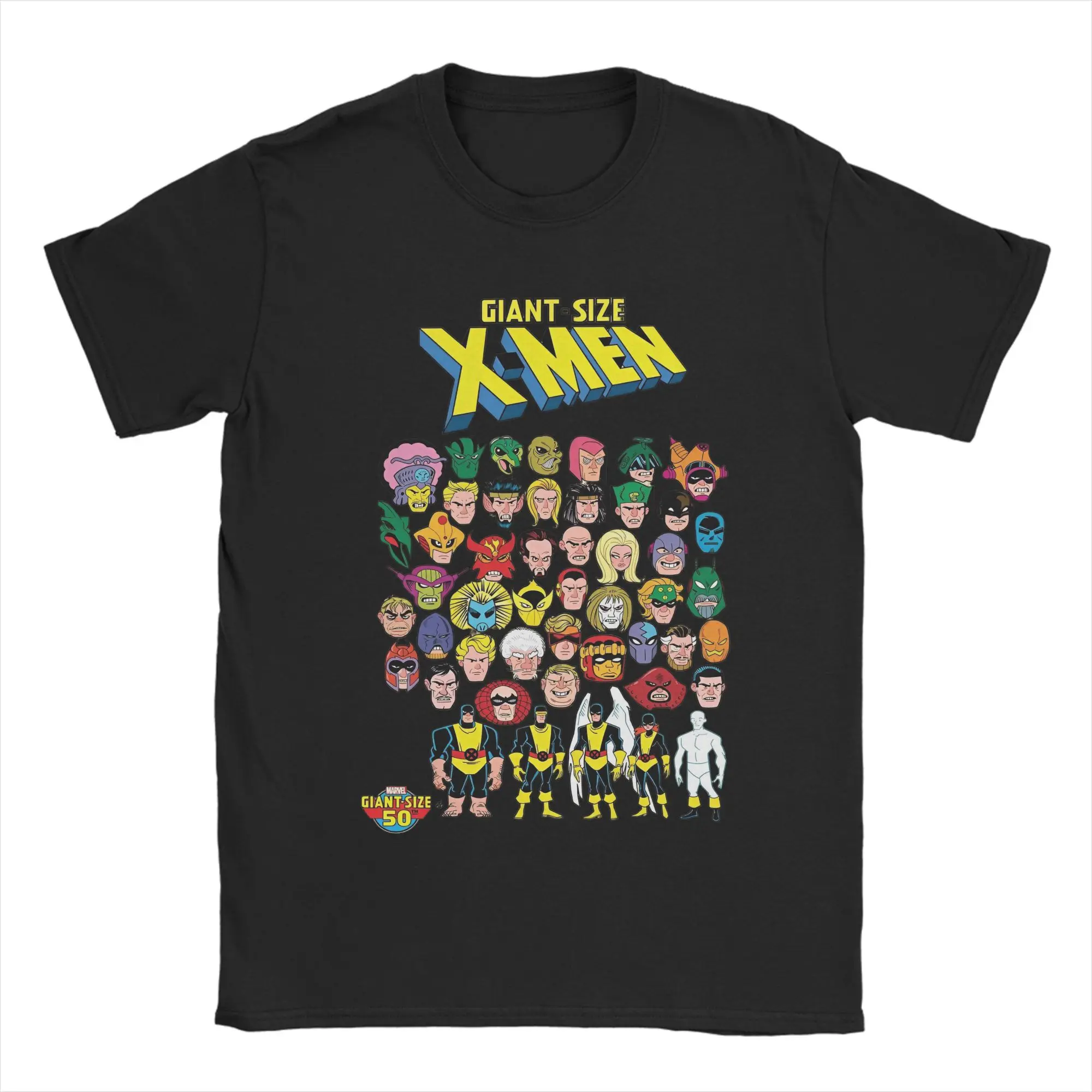 

Fashion X-Men Charaters Wolverine T-Shirts for Men Round Collar 100% Cotton T Shirt Xmen Group Short Sleeve Tees Plus Size Tops