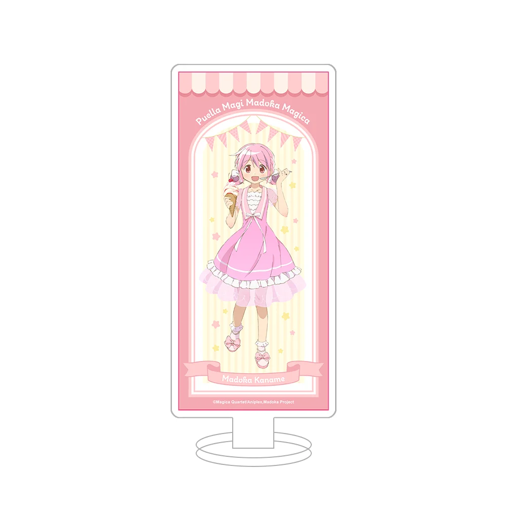 Puella Magi Madoka Magica Madoka Kaname Homura Akemi Mami Tomoe Sayaka Miki Kyoko Sakura ice cream PARTY Acrylic Stand Fans Gift