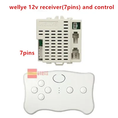 Nowy wellye 12v samochód elektryczny dla dzieci części 2.4G 7 pinów odbiornik Bluetooth dziecięce zabawki motocyklowe akcesoria bezprzewodowe dla BeRica