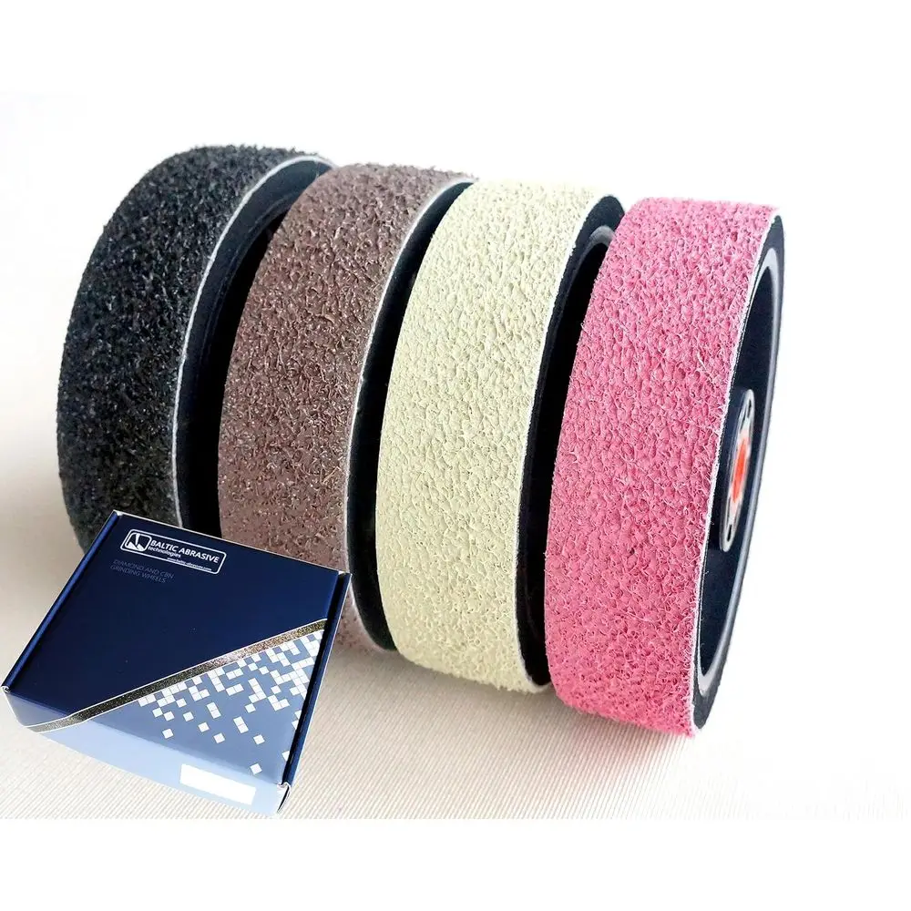 

4-Piece Set of 6 Diamond Wheels for Stone, Gemstone, Glass Grinding and Polishing