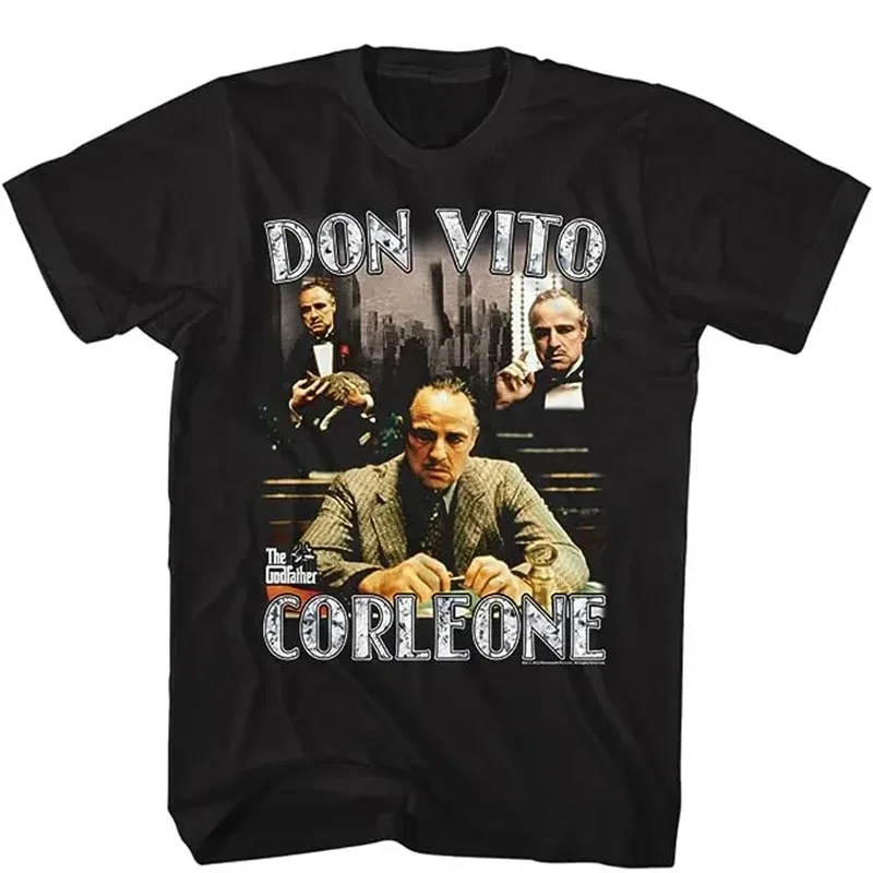 2024 The Godfather Printed Cotton T-Shirts Men Women Retro O-Neck Short Sleeves T Shirt Harajuku Unisex Tees Tops Clothing