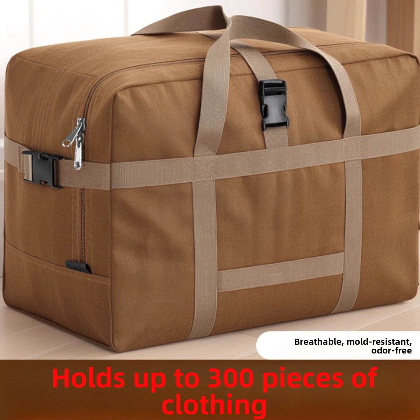 

Extra Large Capacity Thickened Oxford Cloth Moving Bag Waterproof Quilt Storage Bag for Travel And Dormitory Use by Pango