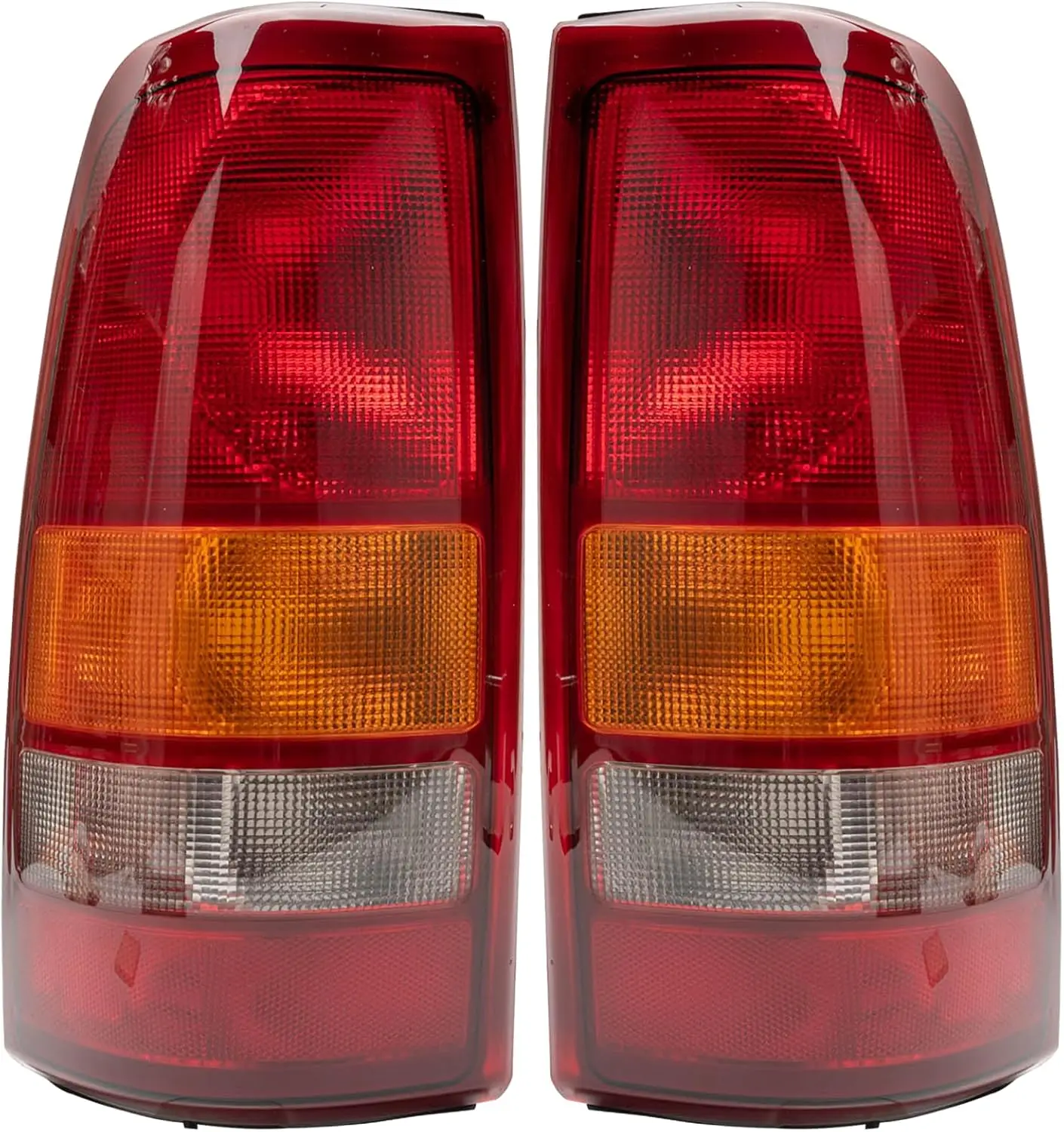 

Корпус заднего фонаря для Chevy Silverado и GMC Sierra 1999-2006 годов, красные стоп-сигналы, со стороны пассажира и водителя, красный + янтарный + белый, Rad Ed