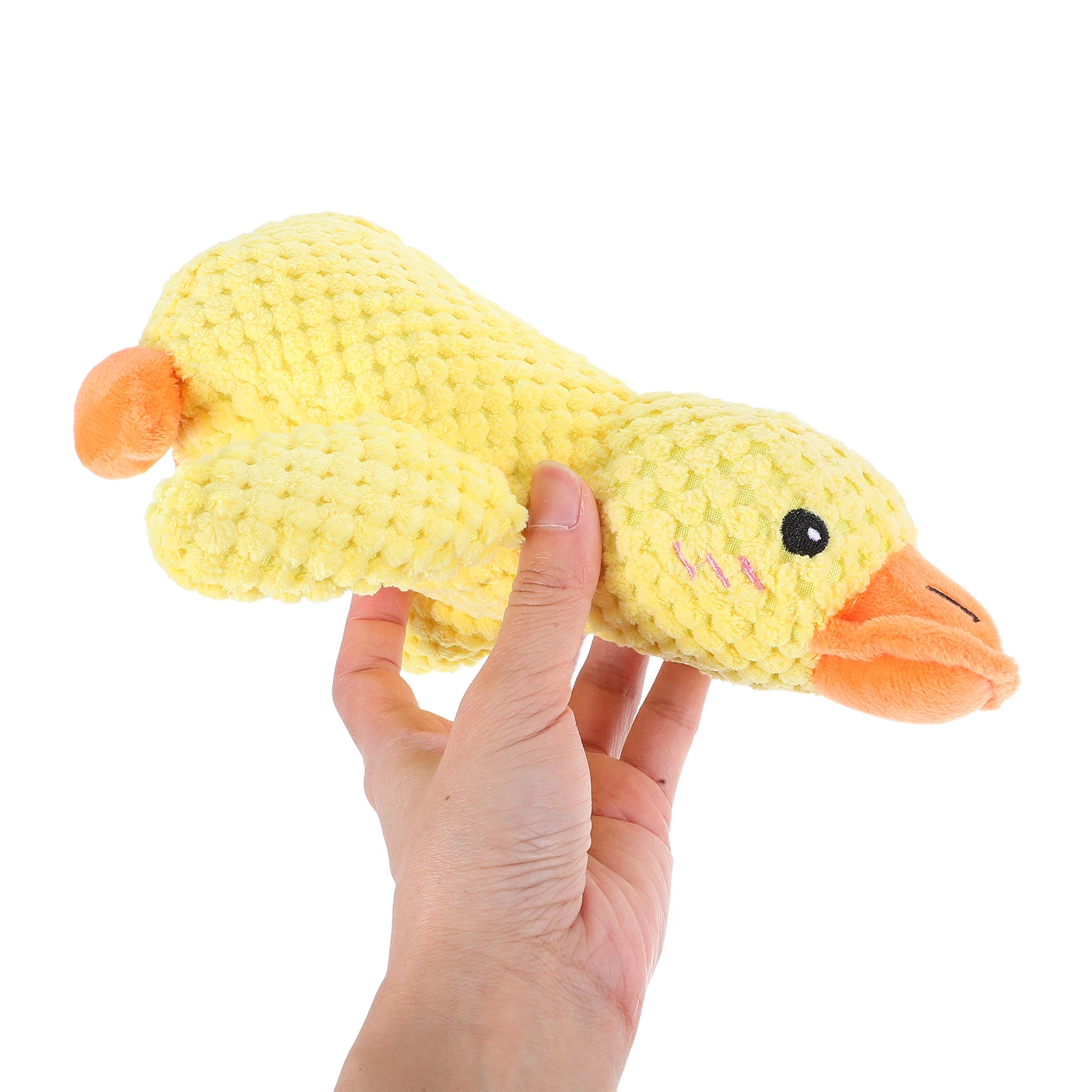 

2pcs Realistic Yellow Toys Squeaky Chew Sound Biteresistant Fun Exercise Indoor Outdoor Small Puppy Toys