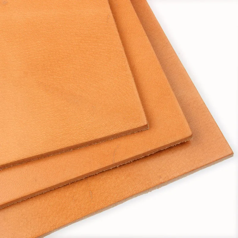 Hard Cowhide Leather Table Pad, Vegetable Tanned Leather, High-Density, Coaster, Mouse Pad, Buffalo Leather, 4-5mm Thick