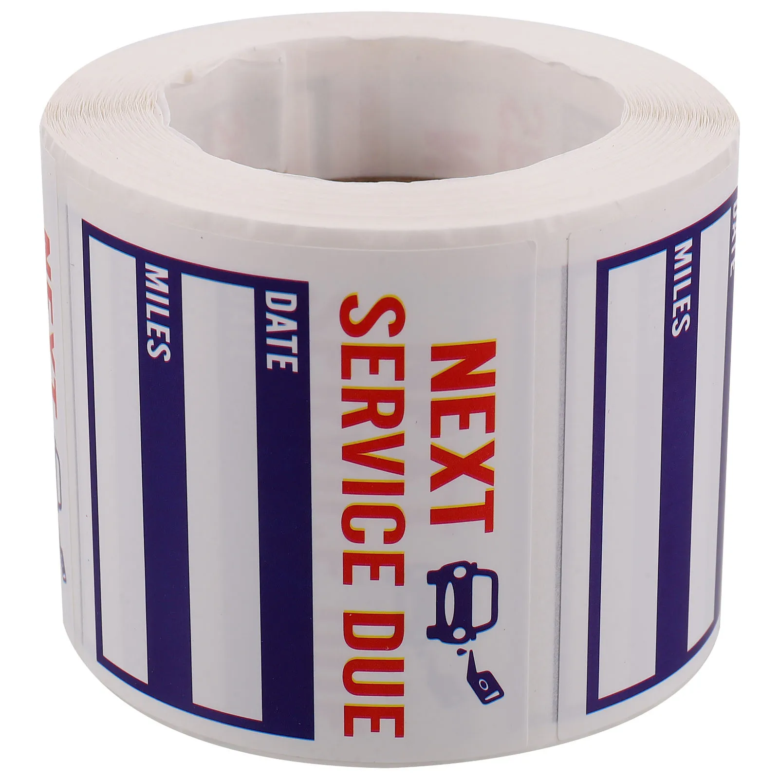 1 Roll Oil Change Sticker Car Maintenance Reminder Label Adhesive Service Due Decal For Auto Repair File Folder Label