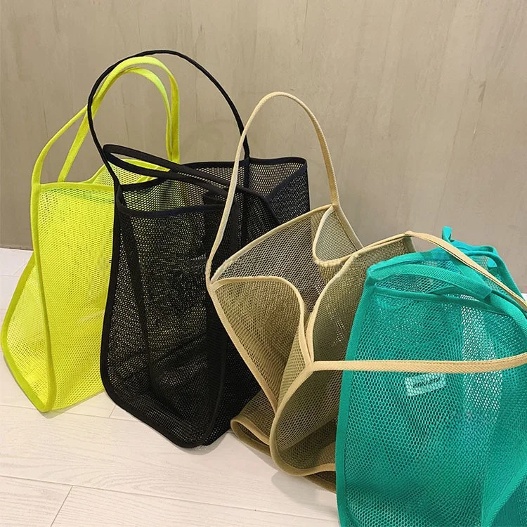 Children Messenger Bags Transparent Mesh Small Tote Bags for Women Shoulder Bag Fashionable Trendy Shopping Bag Сумка Женская