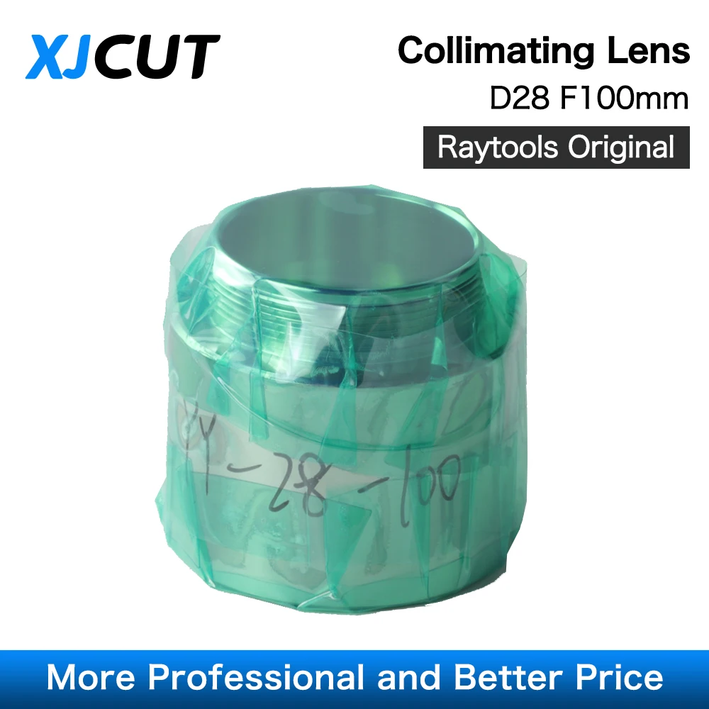 XJCUT Original Raytools Collimator Lens D28 F100 Focusing Lens F125 with Lens Holder for Raytools BM109 Fiber Laser Cutting Head