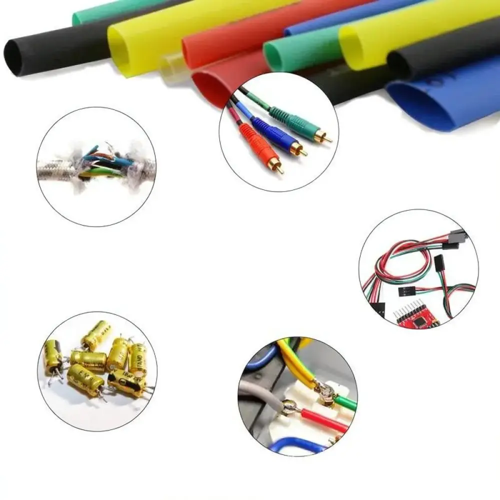 Electrical Insulation Shrink Tubing Wrap Cable Wire Connector Protector Polyolefin Sleeving Industrial Repair Tool Accessory Box