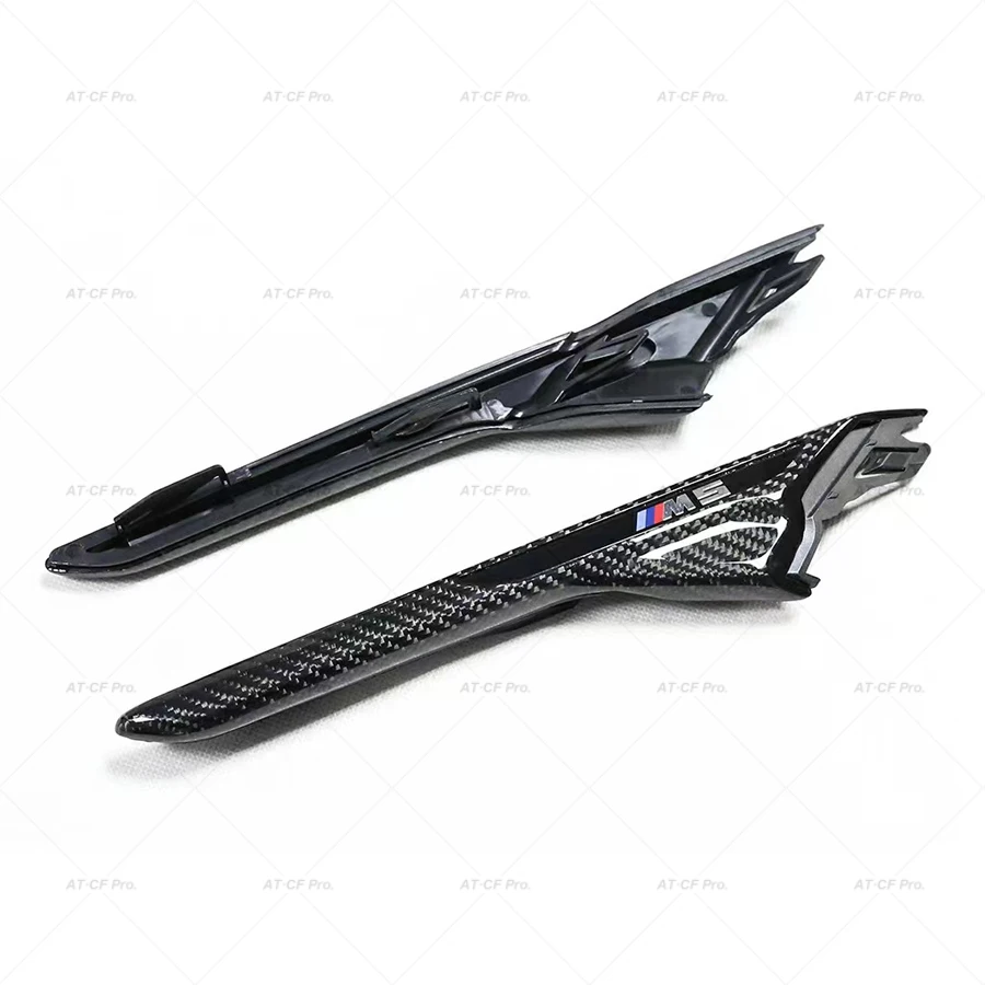 M5 F90 ABS + ألياف الكربون التصميم سيارة الجانب الحاجز تنفيس الهواء مع شعار استبدال نوع ل BMW جديد M5 F90 2018-2022 #3