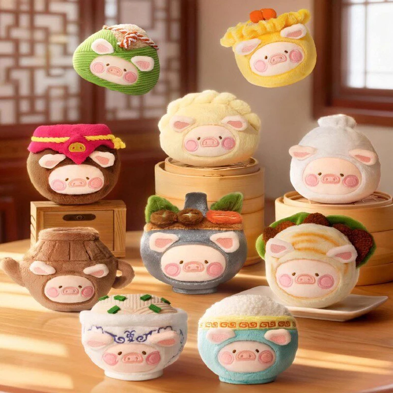 

Коллекционная игрушка-подвеска Lulu The Piggy Dim Sum House Food Hunter Series, серия Blind Box, плюшевая кукла, фигурка, украшение, подарки