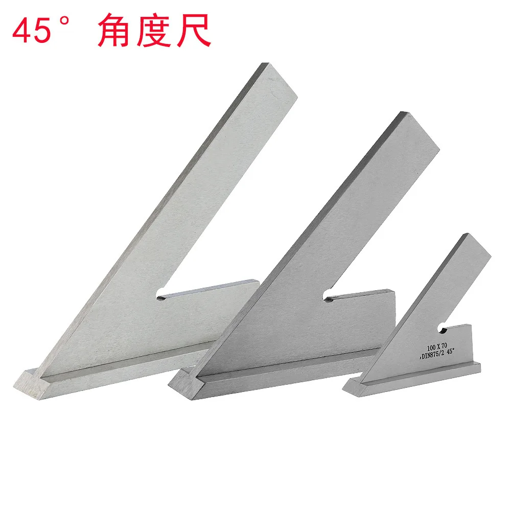 Overall 45 Degree Angle Ruler Scribing Gauge, Angle Gauge 100 * 70MM Angle Ruler