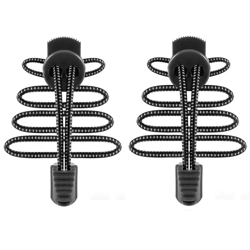 Round Elastic Shoelace No-Tie Shoelaces for Sneakers and Casual Shoes Quick-On Quick-Off Laces 1Pair/3Pair