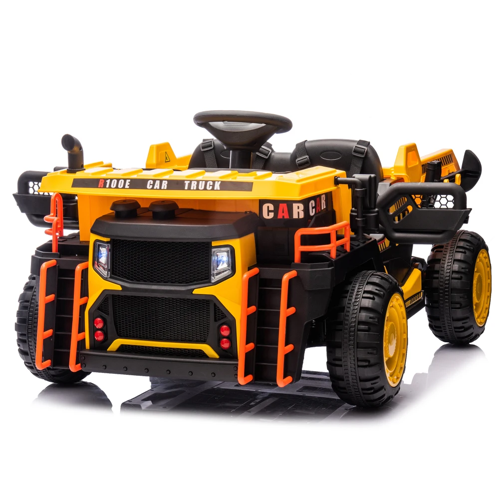 

В наличии США, 24 В, двухместный детский электромобиль, двигатель 400 Вт, USB, Bluetooth, музыка, 3,11-4,97 миль в час для детей, подарки на Рождество и день рождения