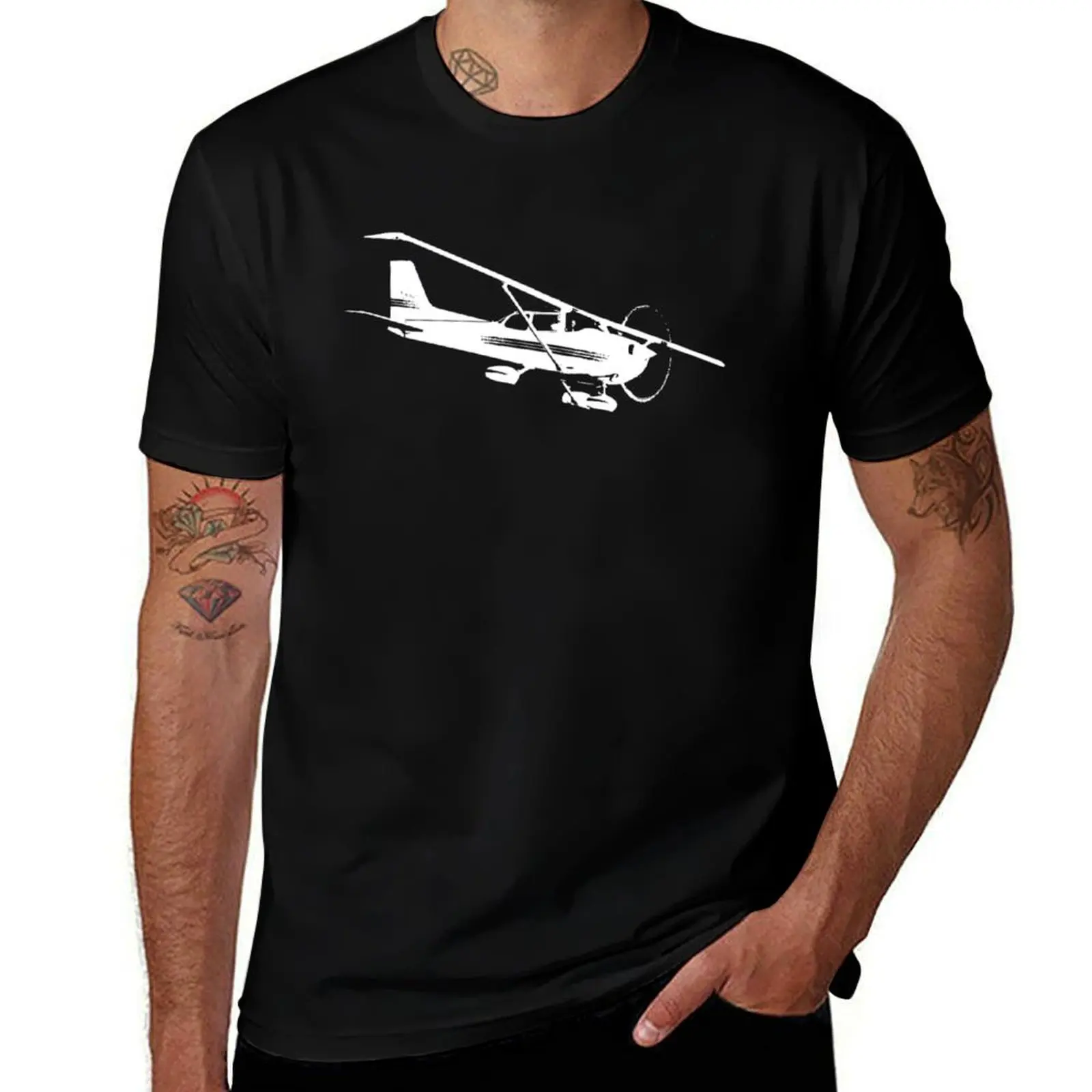 

Cessna 172 Skyhawk Airplane T-Shirt t shirts for man graphic cars anime t shirts for man