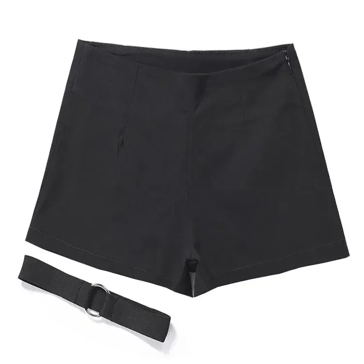 Kpope LISA ملابس حفلات للفتيات ، ملابس مهرجان الموسيقى ، ملابس الهذيان ، زي الأداء المسرحي ، شورت أسود ضيق ، ملابس رقص الجاز