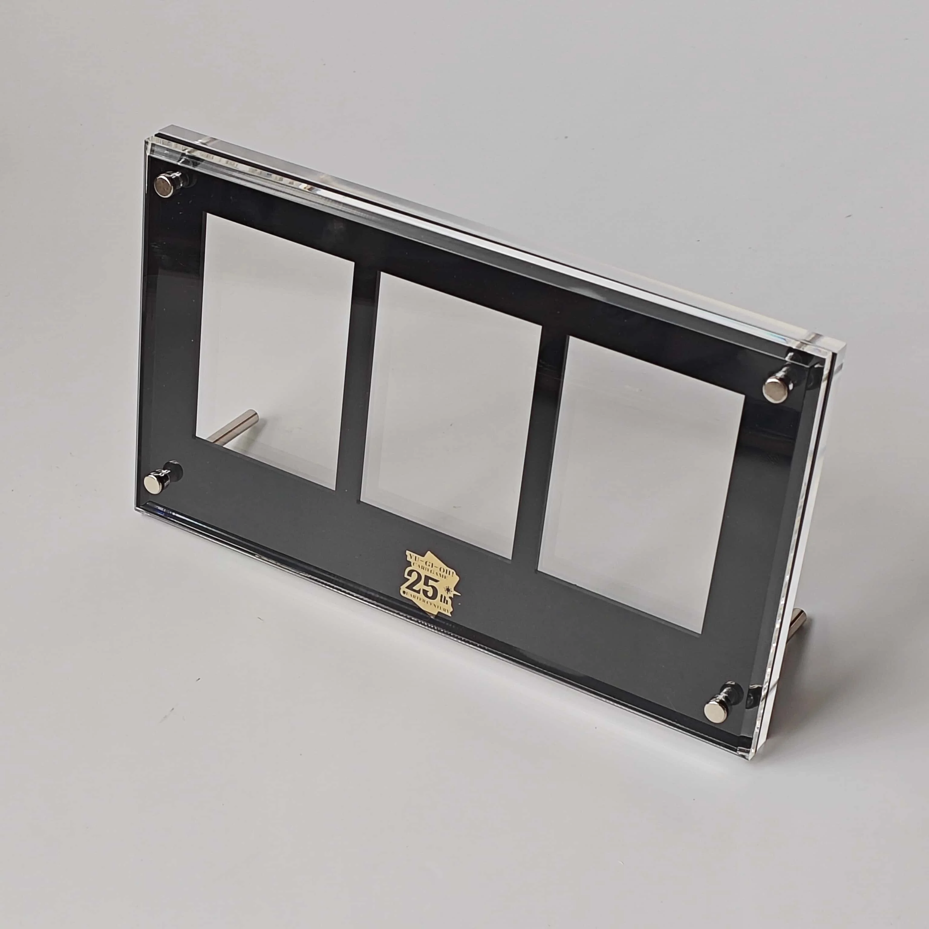 3-Slot Black Card Brick Display Stand Yu-Gi-Oh 25th Anniversary