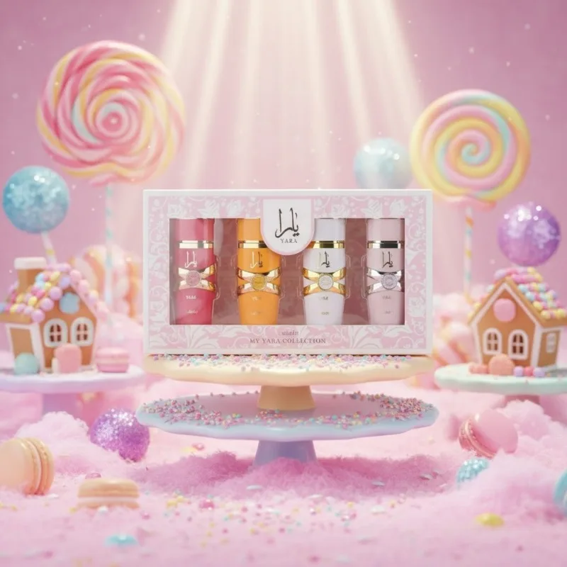 

Подарочный набор женских духов Yara 4 × 25 мл — стойкая парфюмерная вода Gourmand с ванильным мускусом, янтарь и жасмин