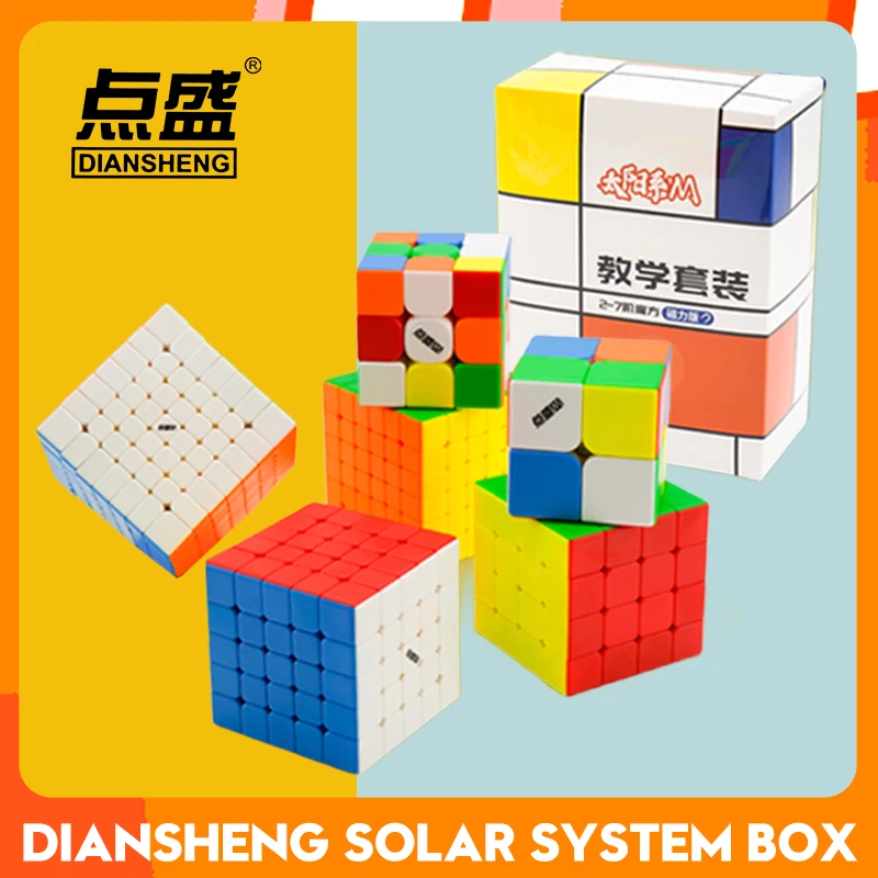 [CubeFun]Diansheng 2x2 3x3 4x4 5x5 6x6 7x7 Gift Box Cube 2x2x2 3x3x3 4x4x4 5x5x5 6x6x6 7x7x7 Magic Cube Gift Box Puzzle Cubing