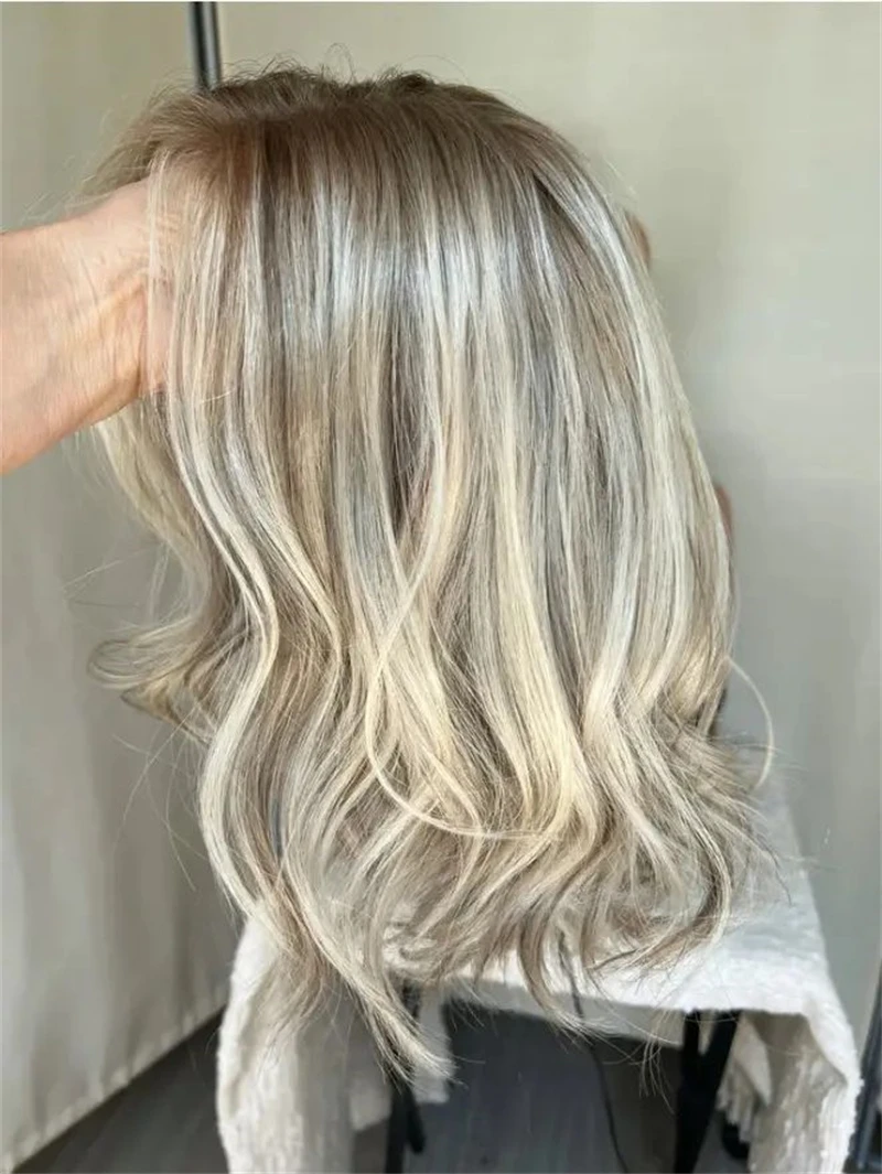 

Светло-пепельно-русый парик спереди, короткие парики боб, синтетические волосы Futura для женщин, бесклеевой парик для косплея, маленькая и большая шапочка