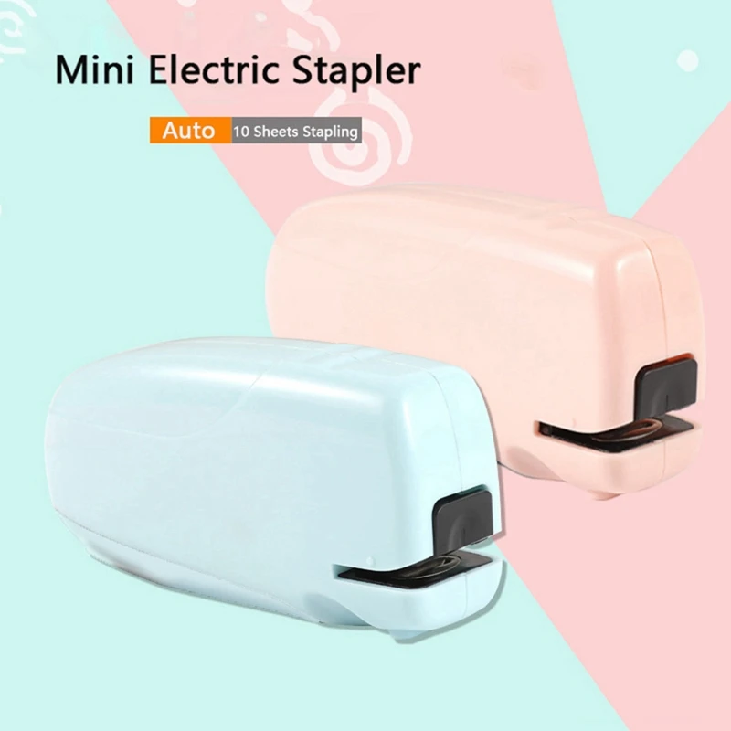 Portable Mini Electric Stapler Set Cute Stapler For Daily Office Is Suitable For School Office Family Students