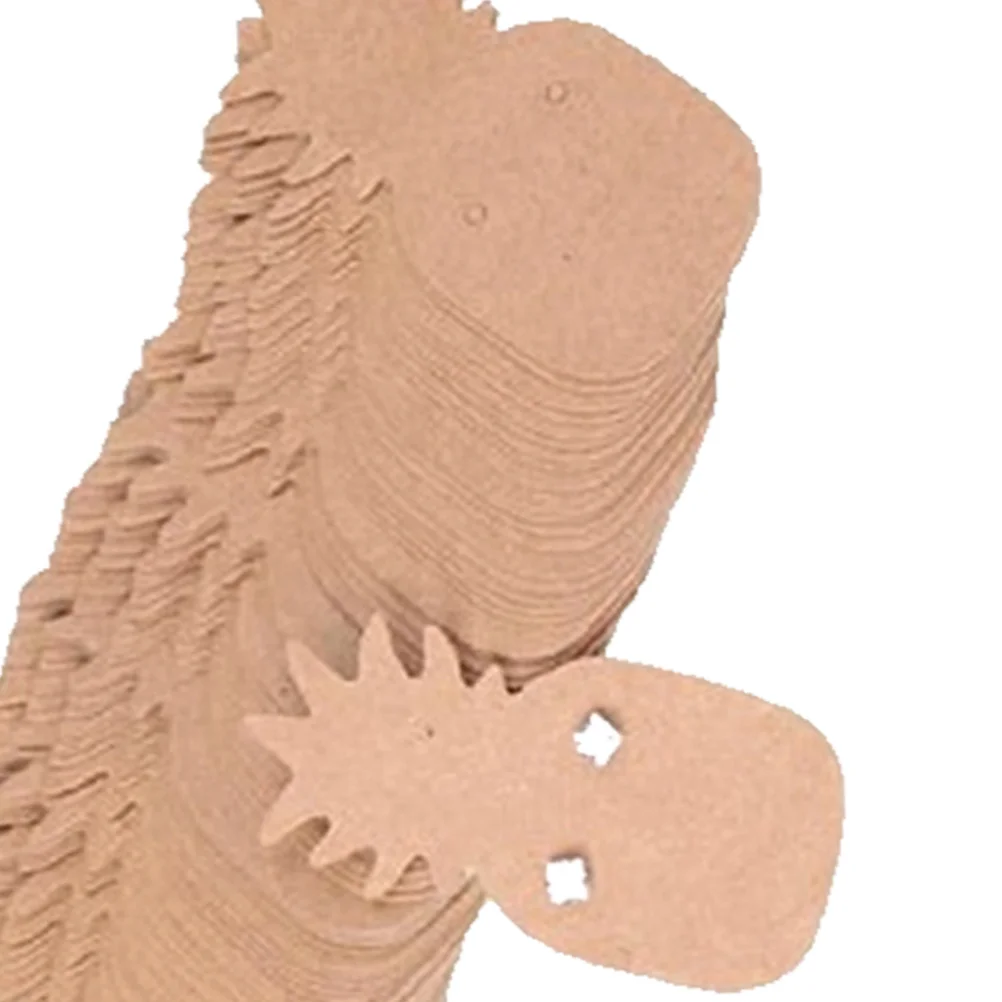 100 قطعة كرافت ورقة القرط العلامات الأناناس شكل فارغة مجوهرات عرض بطاقات أصحاب ل أقراط ترصيع تنظيم الأسعار