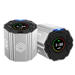 New Modern LCD Digital Timer Visual Kitchen Timer for Teachers, Flip Cube Timer for Cooking, Work, Studying, Workout
