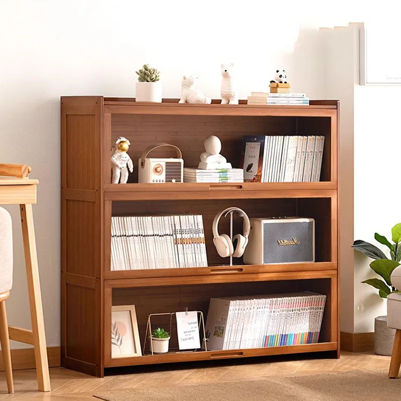 Wood All Solid Bookshelf Display Modern Simple Living Room Cabinet Organizer Rack Bookshelf Estante De Livros Hoime Furniture